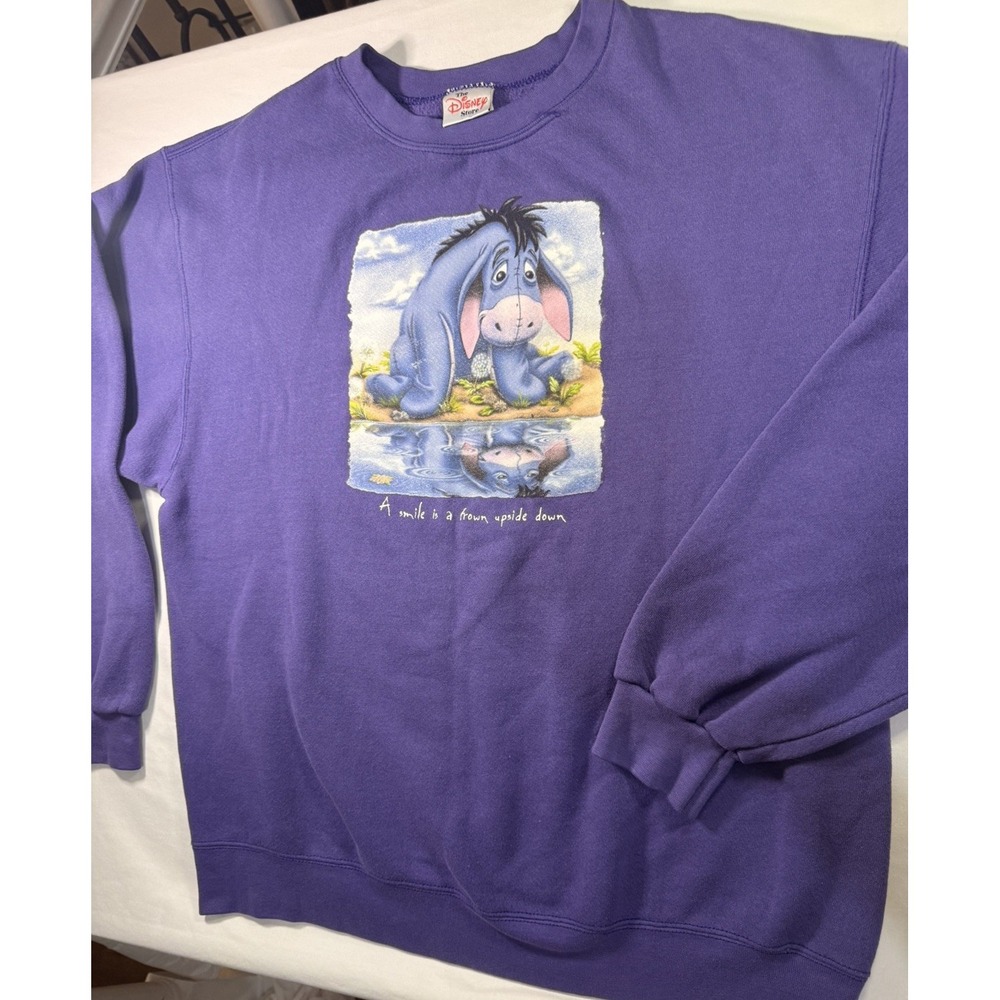 Vintage Eeyore Purple Crewneck Sweatshirt - Disney